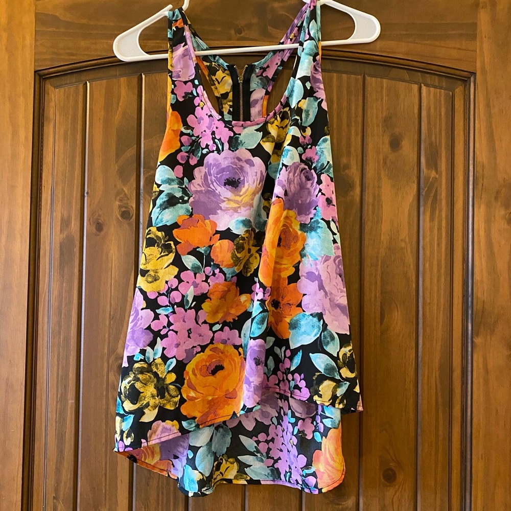 Racerback Floral Top
